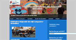 Desktop Screenshot of federation-mjc-languedoc-roussillon.fr